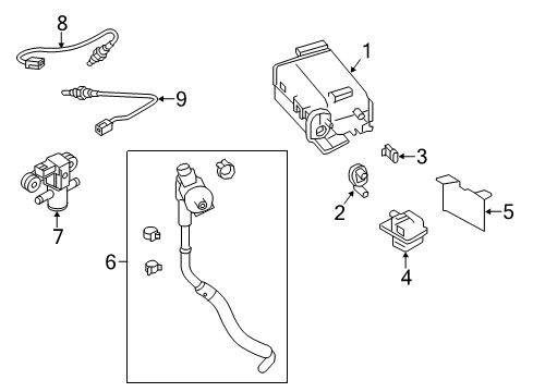 HOSE-ANTI EVAPORATION CONTROL Diagram for 14912-6GP1E
