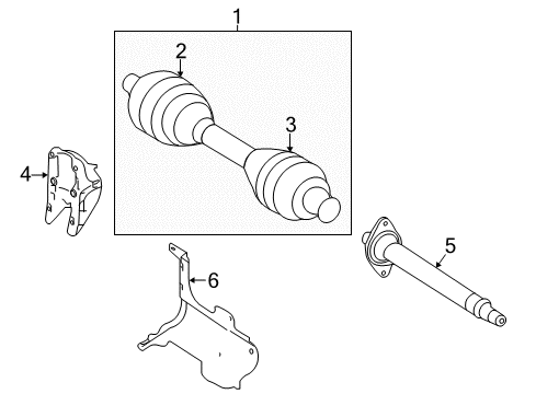 Shaft Ft Drive Diagram for 39101-HG00A
