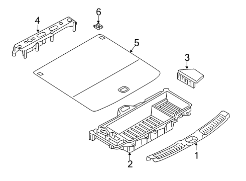 Board Assembly-Luggage Floor Diagram for 849B9-5NY0B
