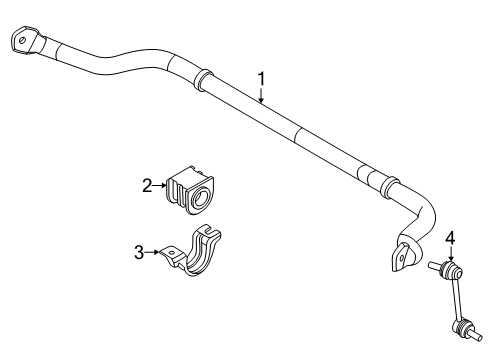STABILIZER-FRONT Diagram for 54611-7JA0A