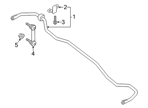 Stabilizer-Rear Diagram for 56230-5NA0C