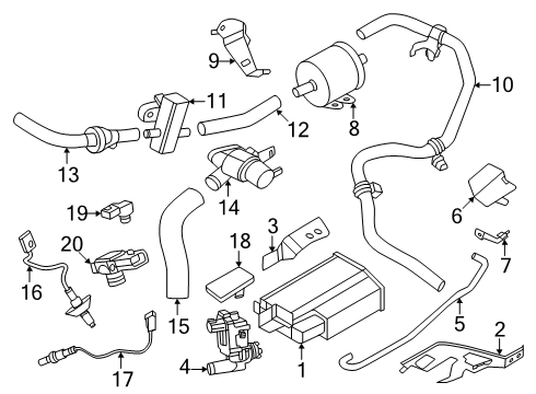 Heated Oxygen Sensor Diagram for 226A0-7JA0A