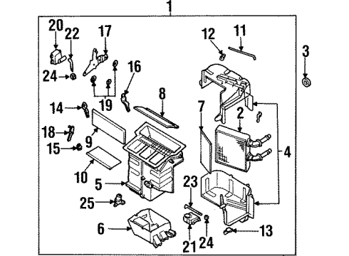 Actuator Assy-Air Mix Diagram for 27732-VC80A