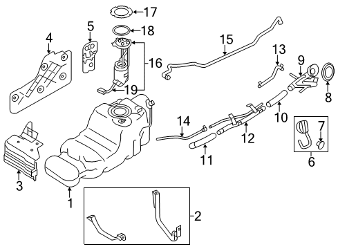 Grommet-Filler Base Diagram for 17240-3VA0A