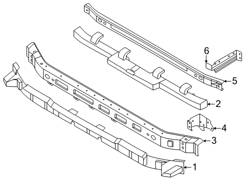 2025 Infiniti QX80 Bumper & Components - Front Diagram 2