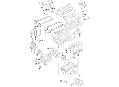 Crankshaft Assembly Diagram for 12200-EZ32A