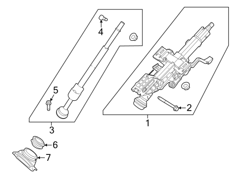 COLMN-STRG Tilt Diagram for 48810-6TA1C