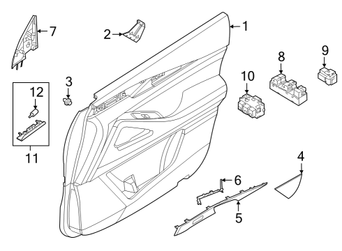 SWITCH ASSY-POWER WINDOW MAIN Diagram for 25400-6SA3E