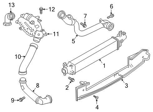 HOSE-AIR,INLET Diagram for 14463-5NA0D