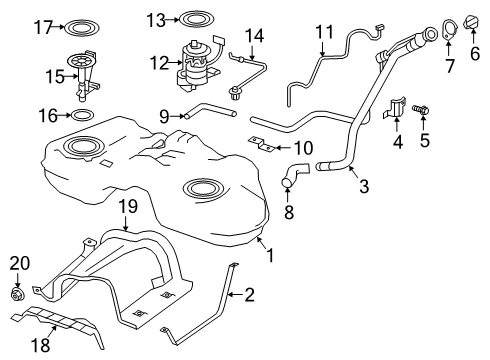 Pump COMPL-Fuel Diagram for 17040-5NA0C