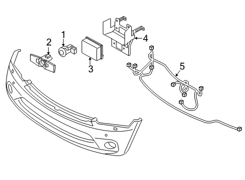 Bracket-Distance Sensor Diagram for 28452-6JE0A