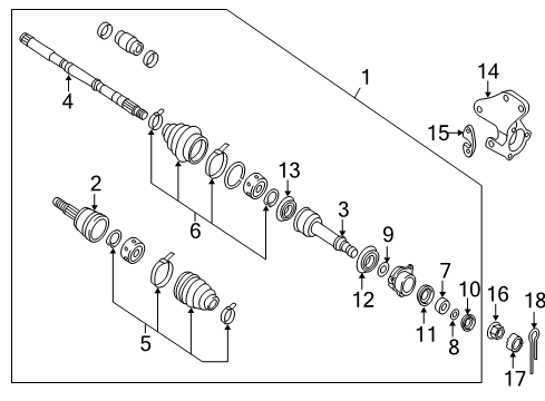 Repair Kit-Dust Boot,Outer Diagram for 39241-EA000