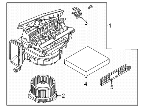 Front Blower Assembly Diagram for 27220-6RF0A