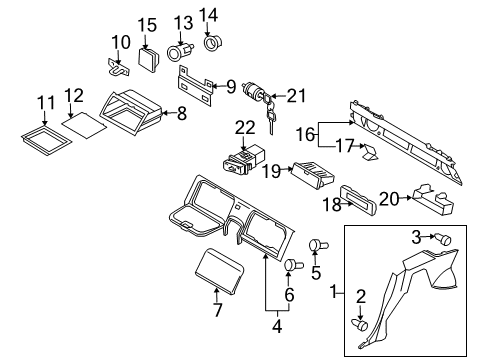 FINISHER Assembly-Luggage FLO Diagram for 84909-CE401