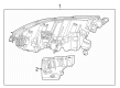 Diagram for 2024 Infiniti QX60 Headlight - 26010-6SA5A