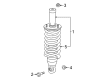 Diagram for 2023 Infiniti QX80 Shock Absorber - E6100-6JS8A