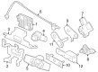 Diagram for 2025 Infiniti QX50 Parking Assist Distance Sensor - 28438-5VG1B
