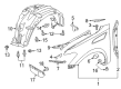 Diagram for 2024 Infiniti QX80 Wheelhouse - 63841-1LA0B