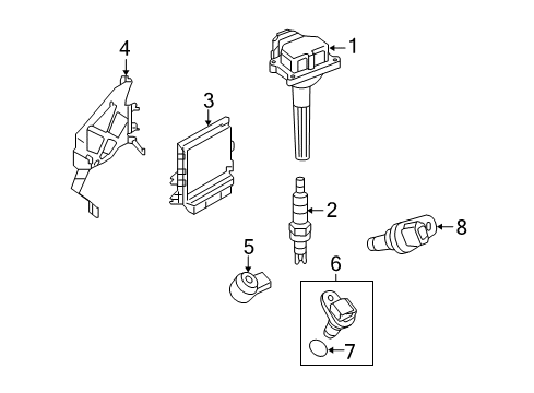 Engine Control Module Diagram for 23710-3GT0A