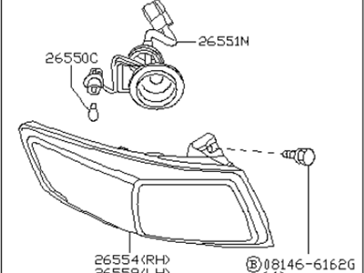 Infiniti 26555-CL025 Lamp Assembly-Rear Combination,LH