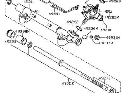 Infiniti QX50 Steering Gear Box - 49200-1BA0B