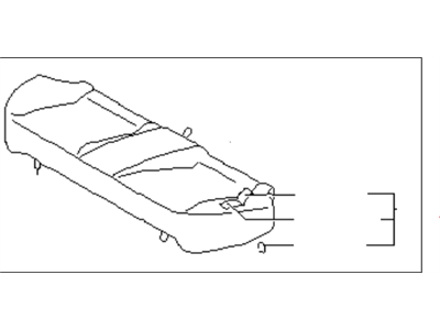 Infiniti 88300-62J01 Cushion Assembly Rear Seat