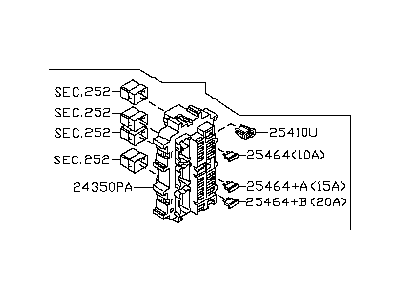 Infiniti 24350-1MA0B Block Junction