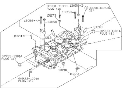 2002 Infiniti G20 Cylinder Head - 11040-2J220