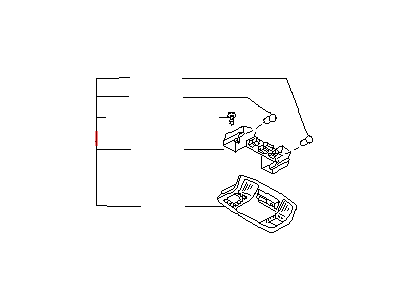 Infiniti 26430-F6600 Lamp Assembly-Map