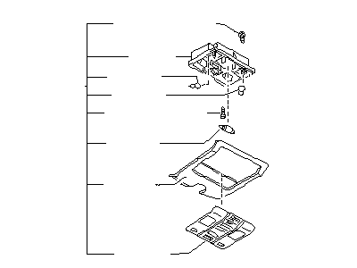 Infiniti 26410-F6601 Lamp Assembly-Map