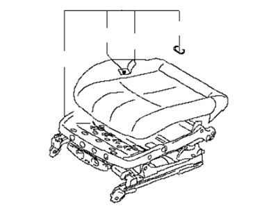 Infiniti 87350-JU11A Cushion Assy-Front Seat