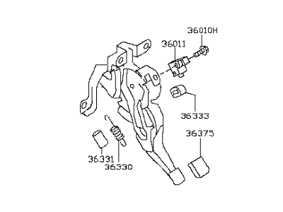 Infiniti 36010-JK600 Device Assy-Parking Brake Control