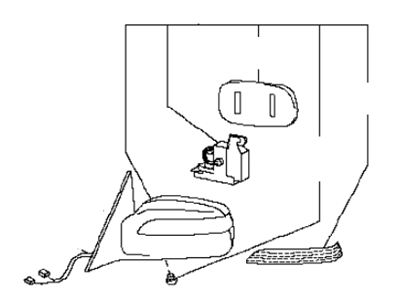 Infiniti K6302-AS600 Mirror Assembly-Door,LH