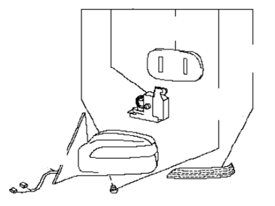 Infiniti K6301-AS600 Mirror Assembly-Door,RH