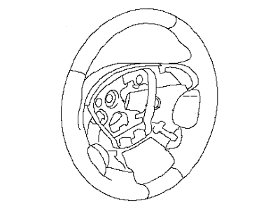 Infiniti 48430-1MA0B Steering Wheel Assembly Without Pad