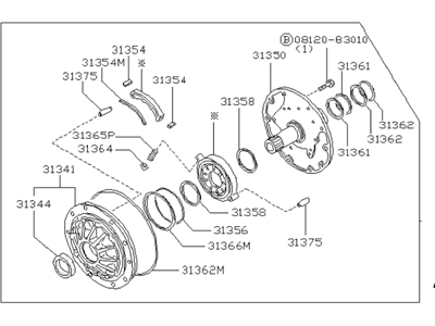 1990 Infiniti Q45 Oil Pump - 31340-51X02