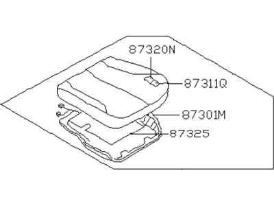 Infiniti I30 Seat Cushion - 87300-5Y874