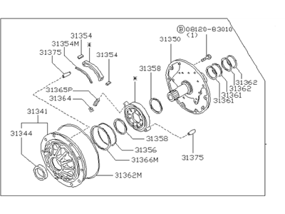 1991 Infiniti M30 Oil Pump - 31340-41X05