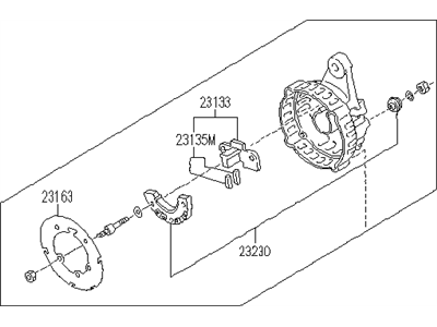 Infiniti M30 Alternator Case Kit - 23127-F6500