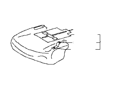 Infiniti 88350-EG67A Cushion Rear Seat LH