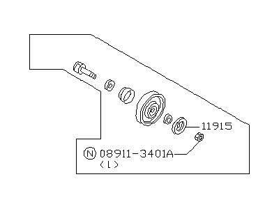 Infiniti Q45 Timing Belt Idler Pulley - 11923-1P160