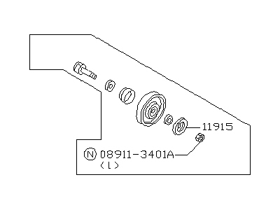 2000 Infiniti Q45 Timing Belt Idler Pulley - 11923-1P160