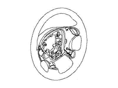 Infiniti 48430-9NP5A Less Pad Steering Wheel Assembly