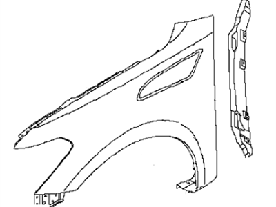 Infiniti 63101-1V90A Fender - Front, LH