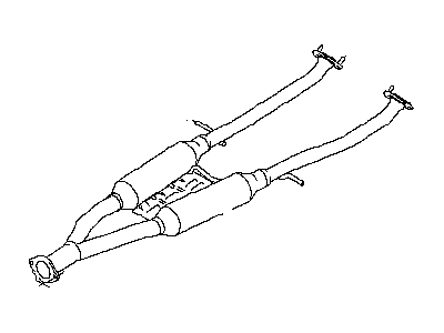 2016 Infiniti QX70 Muffler - 20300-1WX0A