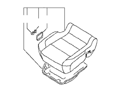 Infiniti 87300-ZQ12C Cushion Assy-Front Seat