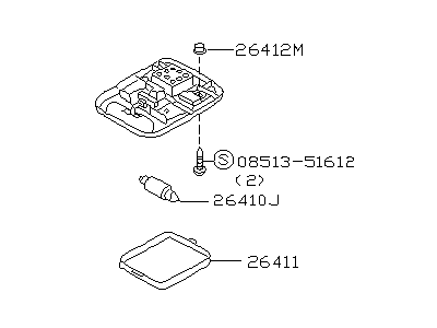 Infiniti 26410-35F02 Lamp Assembly-Room