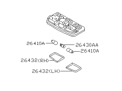 Infiniti 26430-10Y02 Lamp Assembly-Map