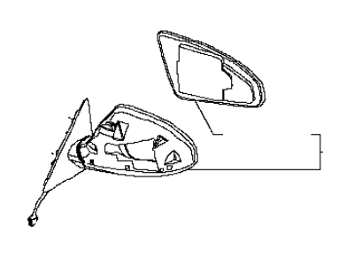 Infiniti FX45 Car Mirror - 96301-8Y85B