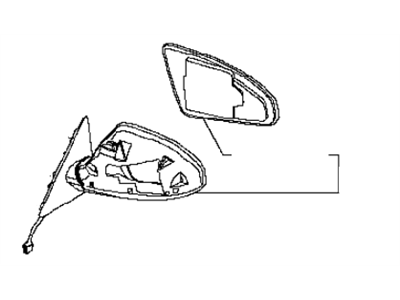 2005 Infiniti FX45 Car Mirror - 96302-CG005